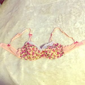Betsey Johnson Floral Underwire Bra